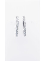 10KW 3.76g .40ctw Diamond Hoop Earrings