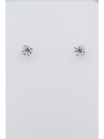 VTPT- 14KY 1g 1.00ctw Round Diamond Solitaire Earrings