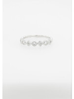 18KW 2.0g .27ctw Diamond Stackable Band (size 6.75)