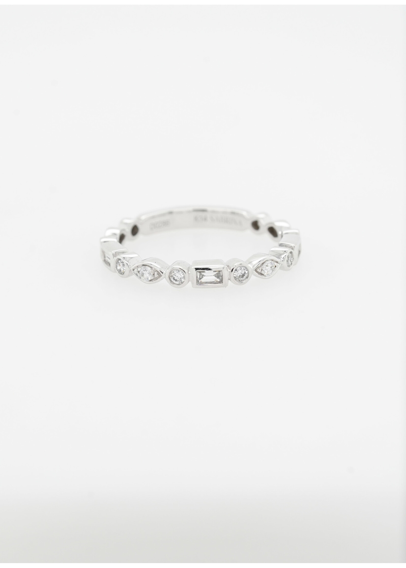 14KW 2.07g .29ctw Diamond Stackable Band (size 6.75)