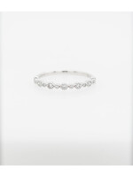 18KW 1.4g .17ctw Diamon18KW 1.4g .17ctw Diamond Stackable Band (size 6.75)d Stackable Band (size 6.75)