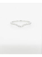 14KW 1.5g .28ctw Curved Diamond Stackable Band (size 7)