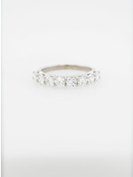 14KW 2.77g 1.56ctw 8-Stone Diamond Stackable Band (size 7)