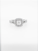 14KW 5.23g 1.50ctw (.50ctr) H/SI1 Old European Cut Diamond VeraWang Engagement Ring (size 6)