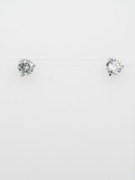 14KW .68ctw H/SI1 Round Diamond Stud Earrings
