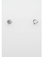 14KW .68ctw H/SI1 Round Diamond Stud Earrings