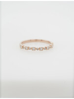 14KR 1.6g .16ctw Diamond Stackable Band (size 7)
