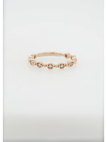 14KR 2.3g .09ctw Diamond Stackable Band (size 7)