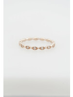 14KR 1.7g .09ctw Diamond Stackable Band (size 7)