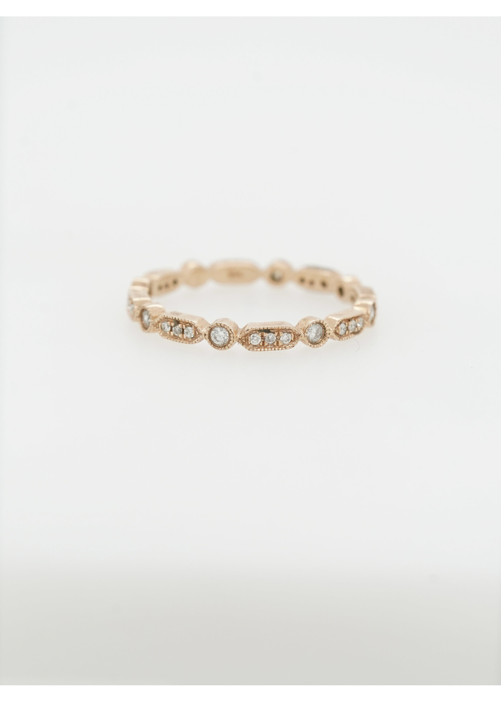 14KR 1.8g .24ctw Diamond Stackable Band (size 7)