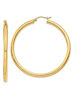 10KY 3.88g Hoop Earrings 50mm