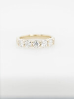 14KY 4.39g 1.35ctw 5-Stone Stackable Band (size 6.75)