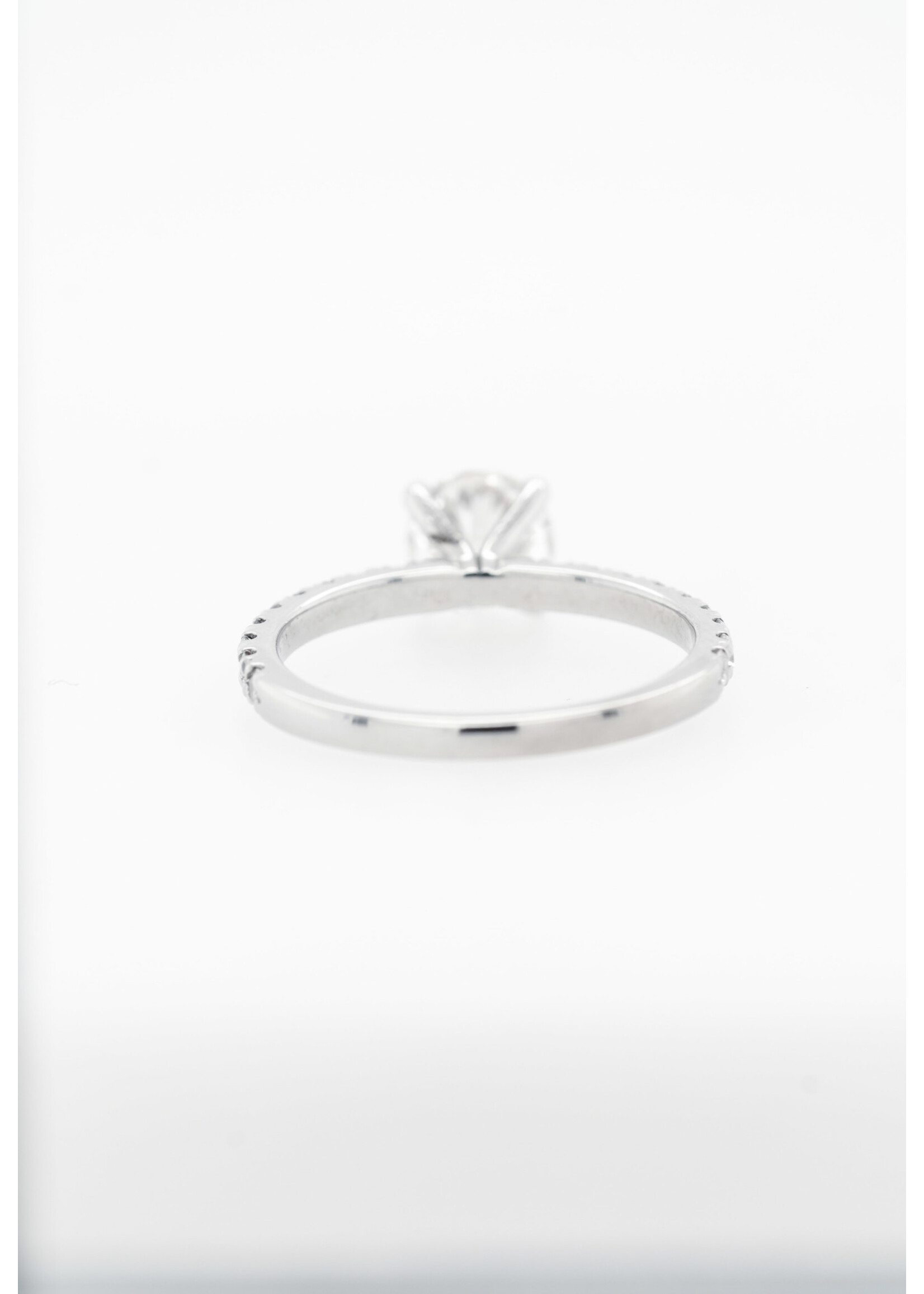 14KW 2.42g 1.34ctw (1.00ctr) G/VS2 Round Diamond Engagement Ring (Size 7)