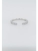 14KW 2.37g .50ctw Open Diamond Stackable Band (size 6)