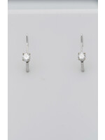 14KW 1.00g .40ctw Lever Back Diamond Stud Earrings