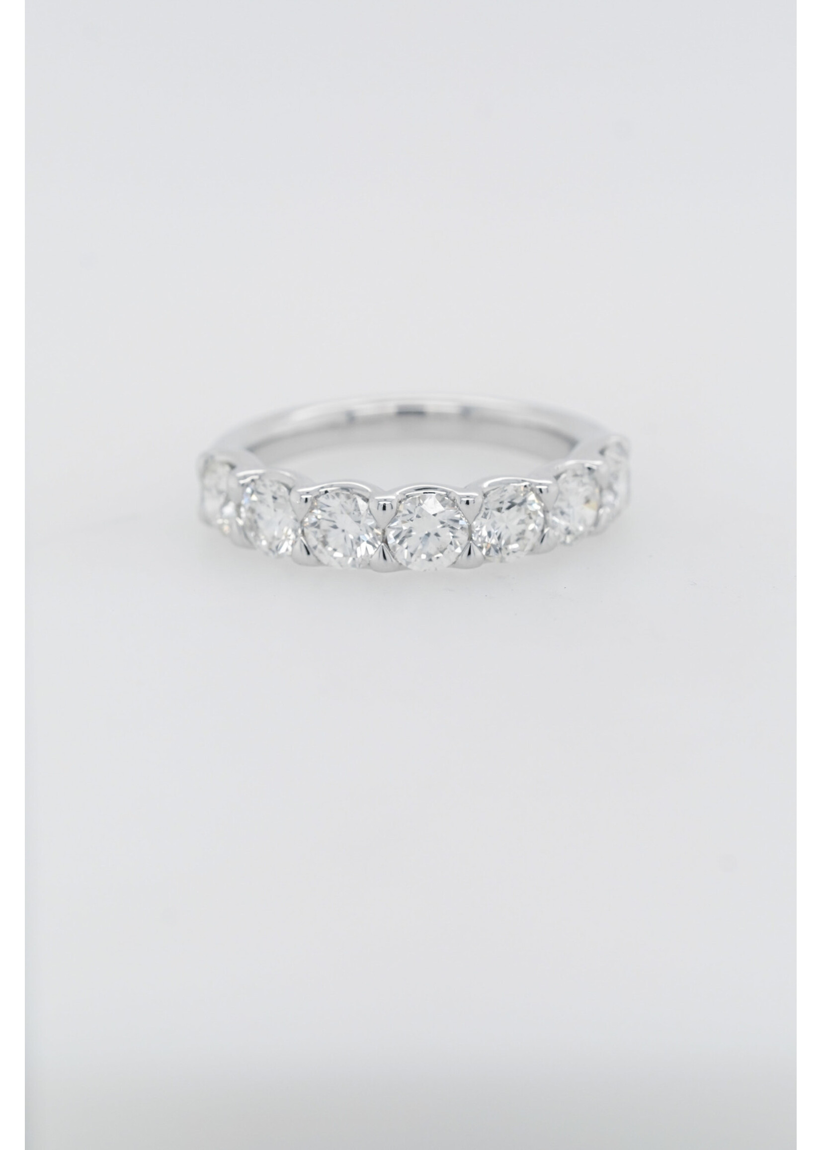 14KY 5.30g 2.30ctw Diamond U-Prong Stackable Band (size 6.5)