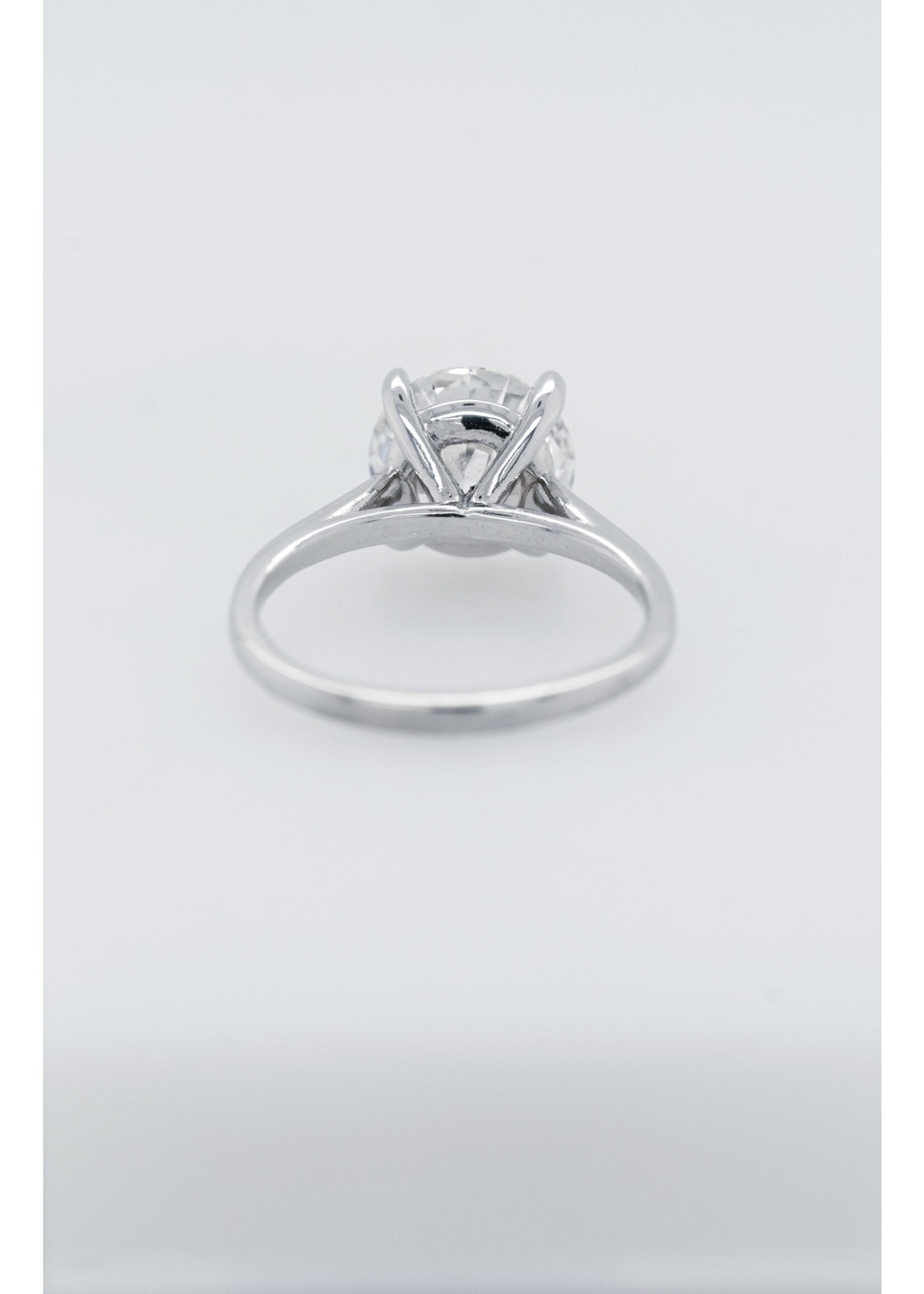 14KW 3.45g 3.01ct H/I1 Round Diamond Solitaire Engagement Ring (size 7)