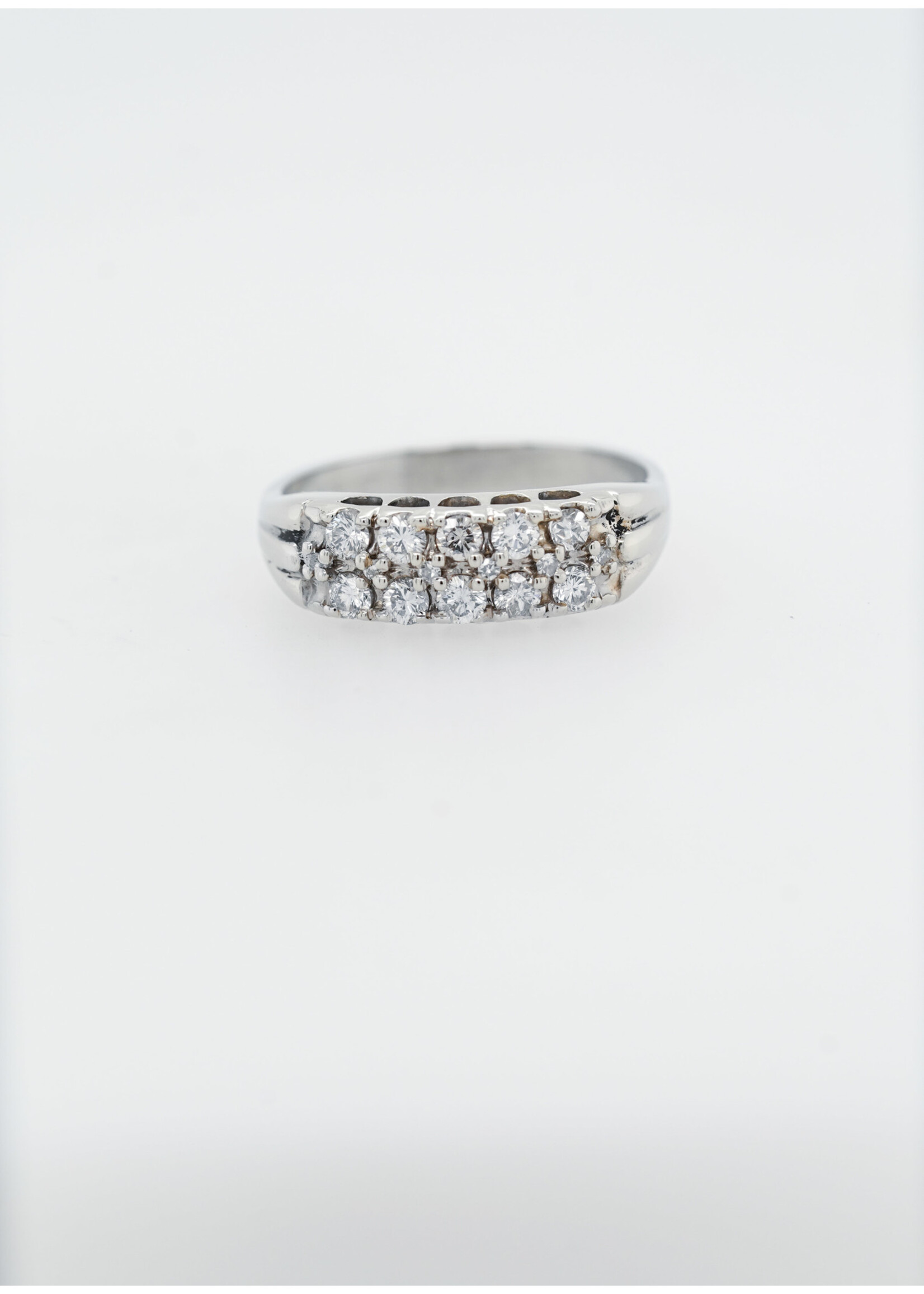 ATT-14KW 3.5g .33ctw Double Row Diamond Band (size 7.25)