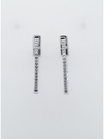 14KW 3.6g .15ctw Diamond Hoop Earrings