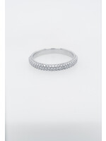 14KW 3.10g .33ctw Diamond Pave Stackable Band (size 7)