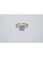 14KY 3.3g 3.34ctw (3.01ctr) H/I1 Round Diamond Engagement Ring (size 6.75)