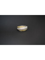 14KW 8.4g 2.50ctw Yellow Sapphire & Diamond Fashion Ring (size 7)