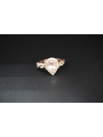 14KR 5.05g 2.00ctw (1.30ctr) Morganite & Diamond Neil Lane Ring (size 6.75)