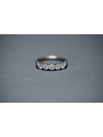 18KW 3.28g 1.00ctw Hearts On Fire Diamond Stackable Band (size 6.5)
