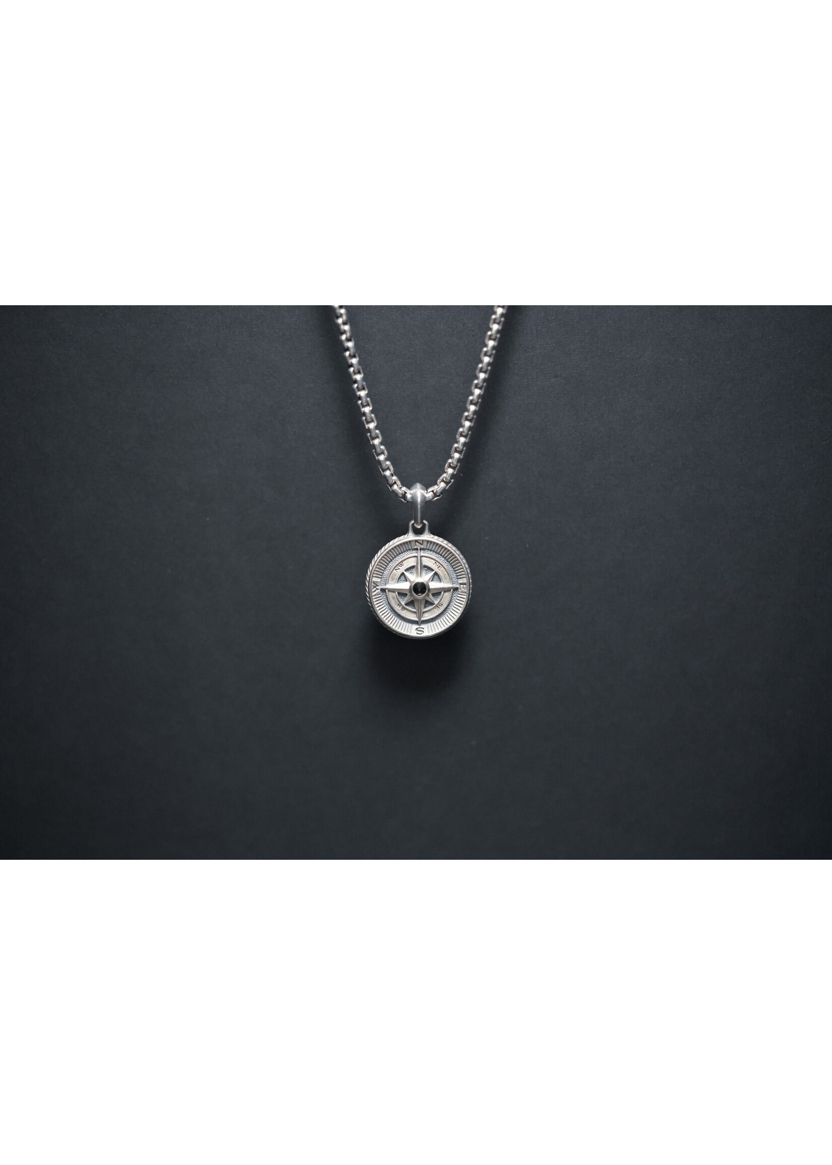 Sterling Silver David Yurman Men's Compass Necklace 22"