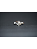 Platinum 7.33g 2.67ctw (1.97ctr) J/VS2 European Cut Diamond Antique Ring (size 9)