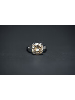 Platinum 5.65g 4.60ctw (4.34ctr) L-M/SI2 Transitional Cut Diamond Vintage Engagement Ring (size 6.25)
