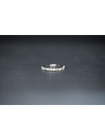 14KW 2.12g .90ctw Baguette & Round Diamond Stackable Band (size 7)