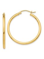 10KY 1.72g Hoop Earrings 25mm