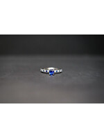 14KW 3.14g 1.00ctw (.70ctr) Sapphire & Diamond Vera Wang Ring (size 6.75)