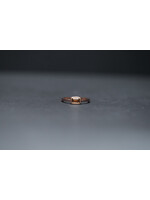 14KR 2.0g .75ctw FB/VS2 Emerald Diamond Bezel Ring (size 6.5)
