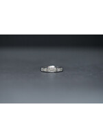 14KW 3.38g 1.50ctw H/VVS2 GIA Emerald Diamond Half Bezel Band (size 6.5)