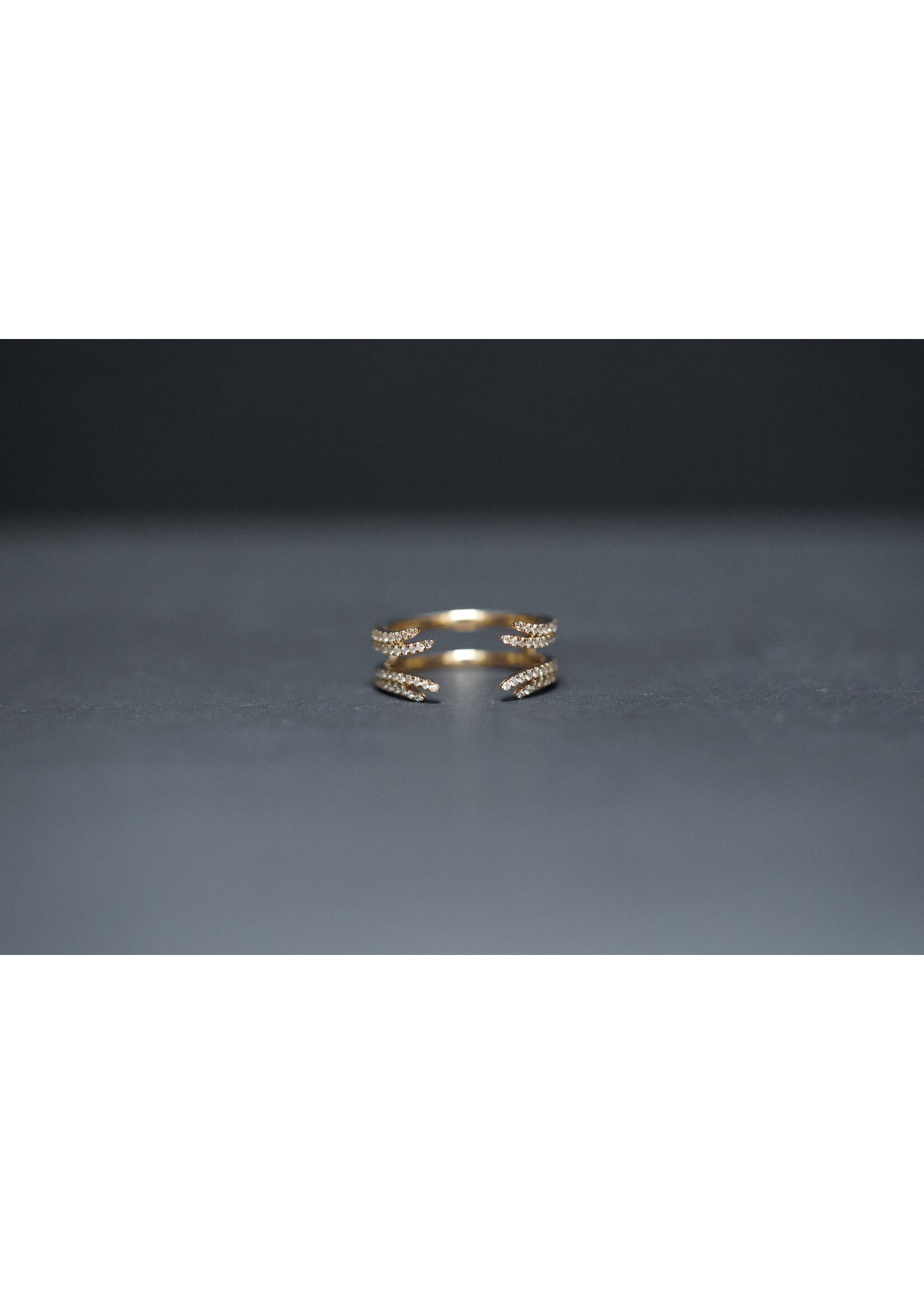 14KY 4.39g .34ctw Diamond Ring Enhancer (size 7)