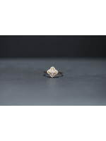 14KY 2.2g .28ctw Diamond Geometric Fashion Ring (size 6.5)