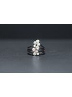 14KW 6.4g 1.00ctw Diamond Bezel Fashion Ring (size 7)