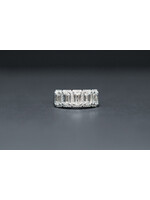 Platinum 7.5g 2.73ctw (2.49ctrs) Criss Cut Diamond Halo Fashion Ring (size 6.5)