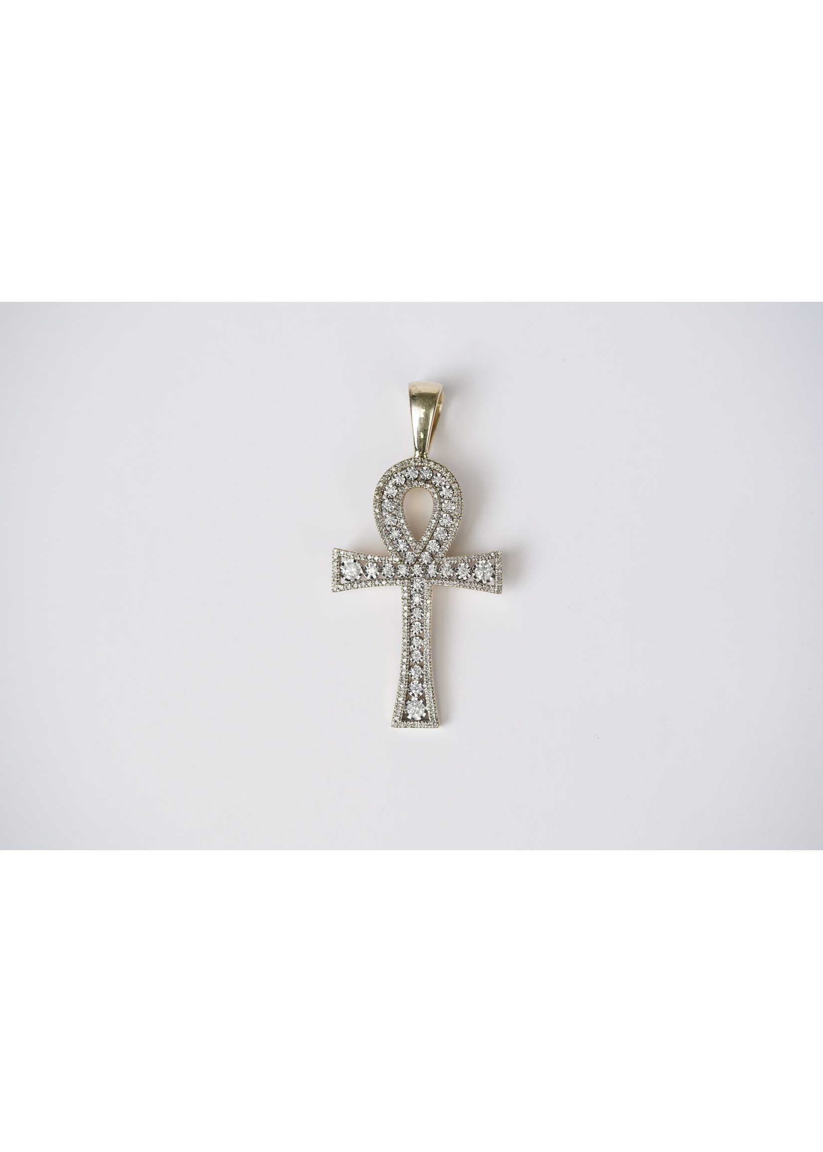 10KY 9.4g .80ctw Diamond Cross Pendant (charm only)