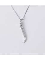 10KW 2.63g .25ctw Diamond Fashion Bar Pendant 16-18"