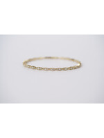 14KY 8.88g 1.41ctw Diamond Flex Bangle