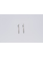 14KW 3.06g .70ctw Diamond Inside/Out Hoop Earrings