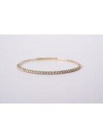 14KY 6.92g 1.99ctw Diamond Flex Bangle