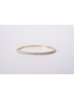 14KY 11.92g 3.00ctw Diamond Flex Bangle 6.5"