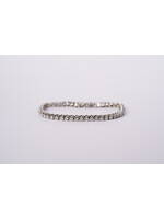 14KW 11.47g 5.00ctw Round Diamond Tennis Bracelet 7"