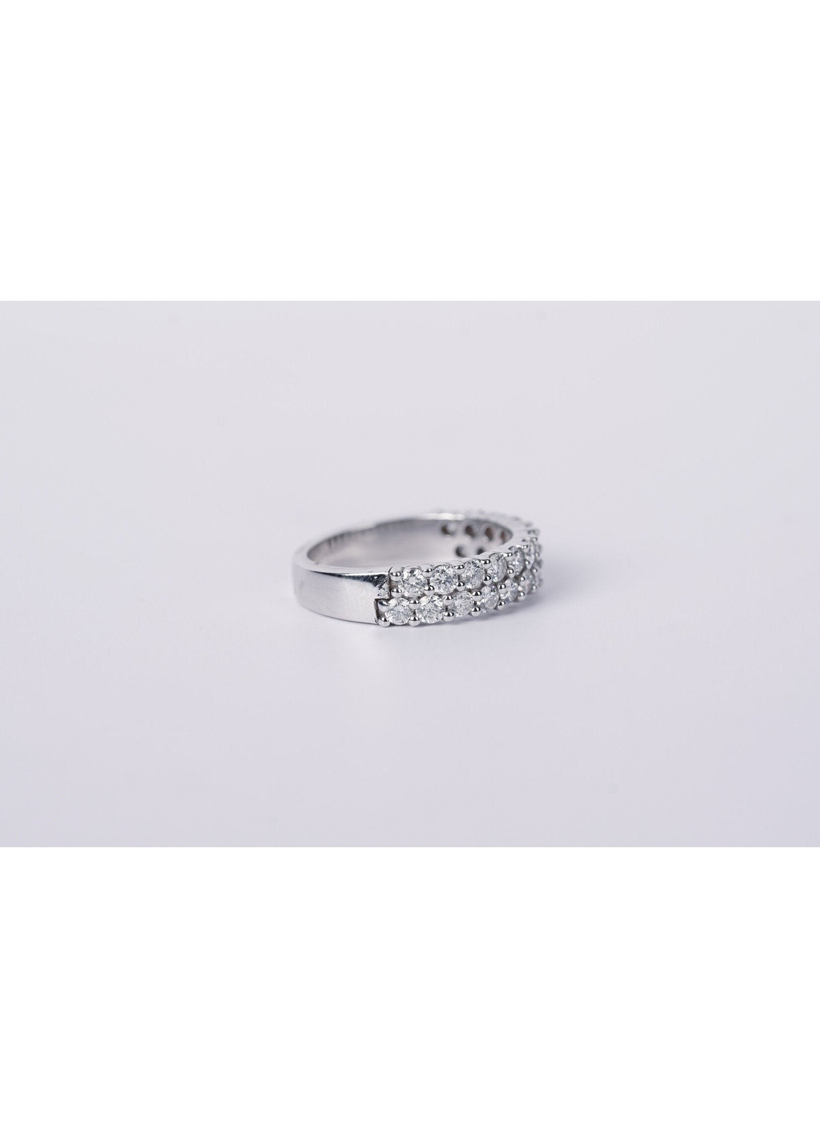 14KW 4.48g 1.18ctw Diamond Fashion Band (size 6.5)