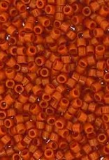 Miyuki Delica Seed Beads Delica 11/0 Program Duracoat Opaque Dyed Pumpkin Orange 2108V