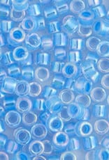 Miyuki Delica Seed Beads Delica Program 11/0 Rd Light Blue Ab Lined-Dyed 0076V